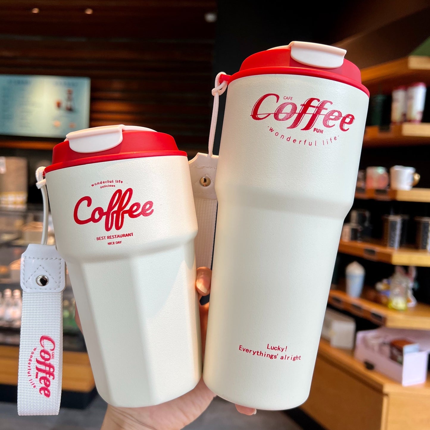Voiture Portable En Acier Inoxydable Double-couche Tasse De Voiture