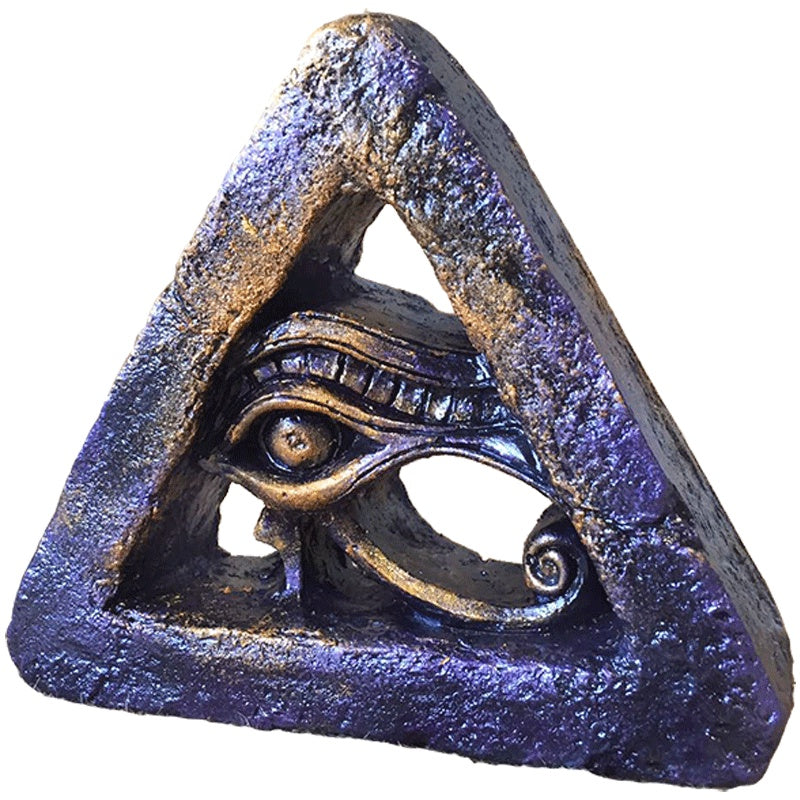 Égyptien oeil d'horus Figurine egypte Wedjat Statue Sculpture résine artisanat