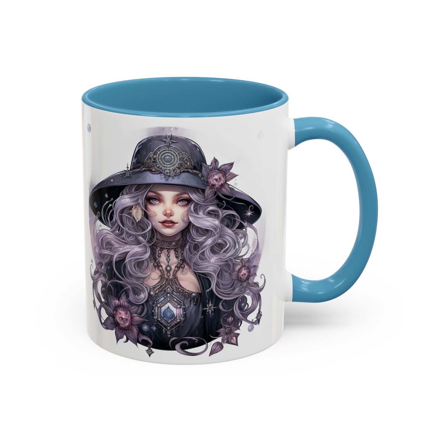 Mystical Witch Coffee Mug - Enchanting Floral Design, Black Accents, Perfect for Coffee Lovers, Gift for Witchcraft Enthusiasts, Ideal [...]