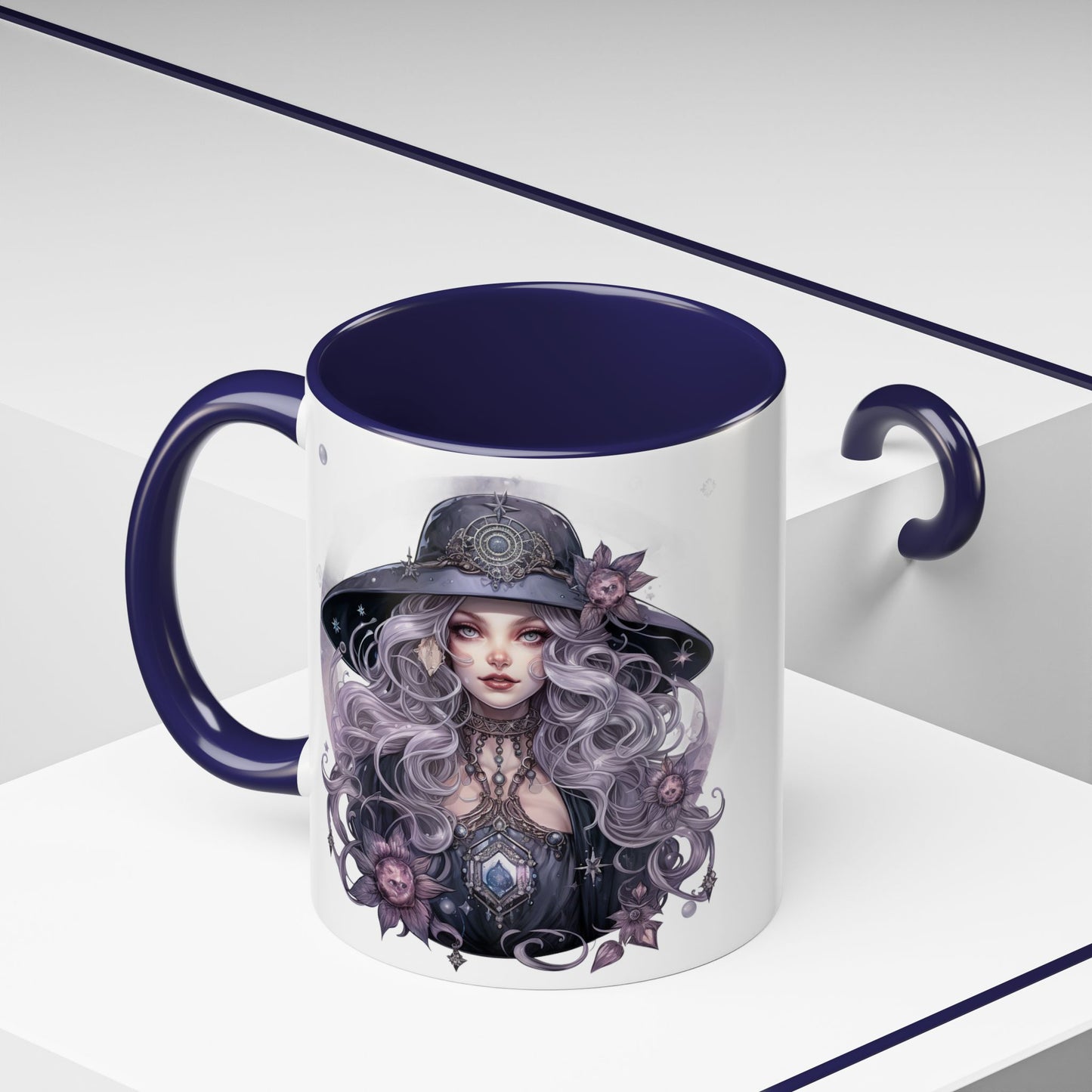 Mystical Witch Coffee Mug - Enchanting Floral Design, Black Accents, Perfect for Coffee Lovers, Gift for Witchcraft Enthusiasts, Ideal [...]