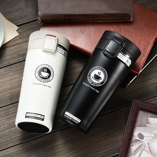 stainless steel vacuum coffee cup business bouncy mug