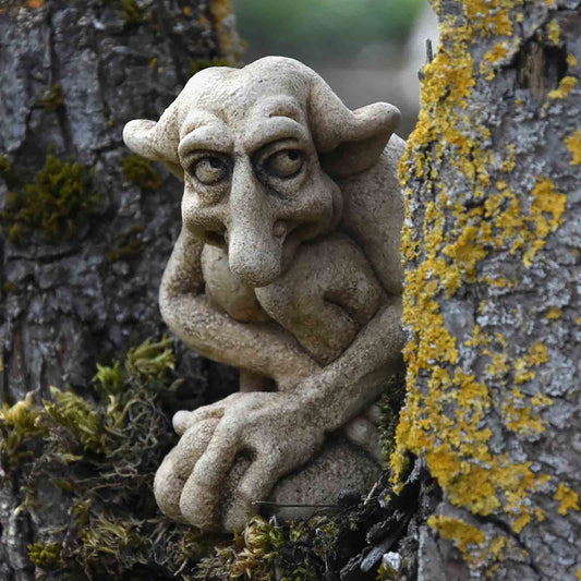 Gothique Sculpture En Pierre Artificielle Troll Résine Artisanat Gargouille Résine Artisanat Ornements