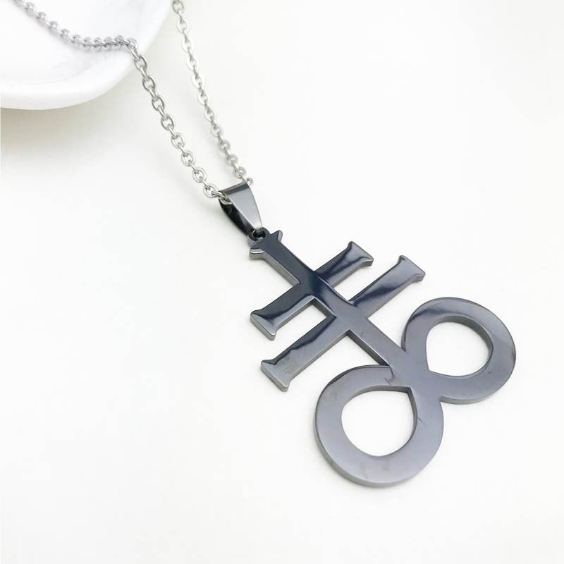 Cross Pendant Necklace Titanium Steel Jewelry