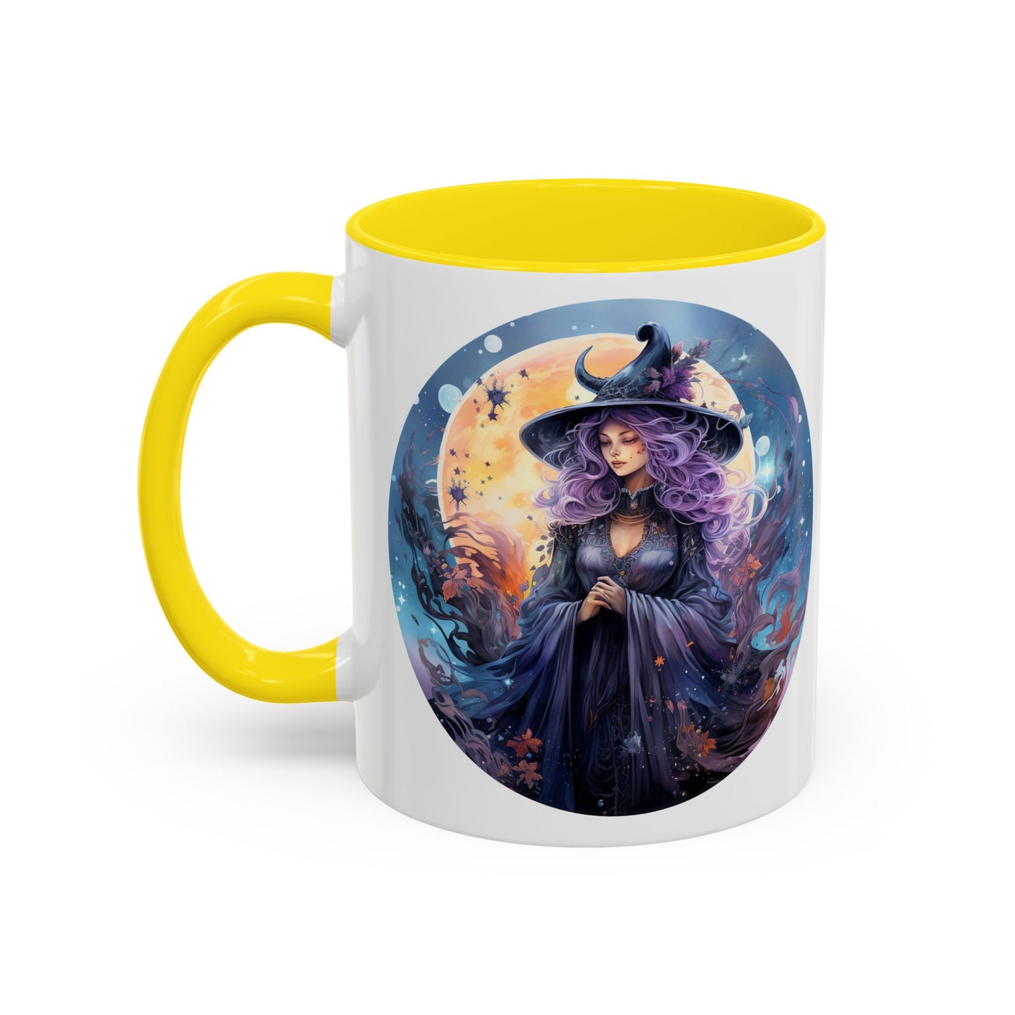 Mystical Witch Coffee Mug, Enchanted Mug, Cute Witch Gift, Magic Drinkware, Celestial Kitchen Decor, Unique Witchy Present