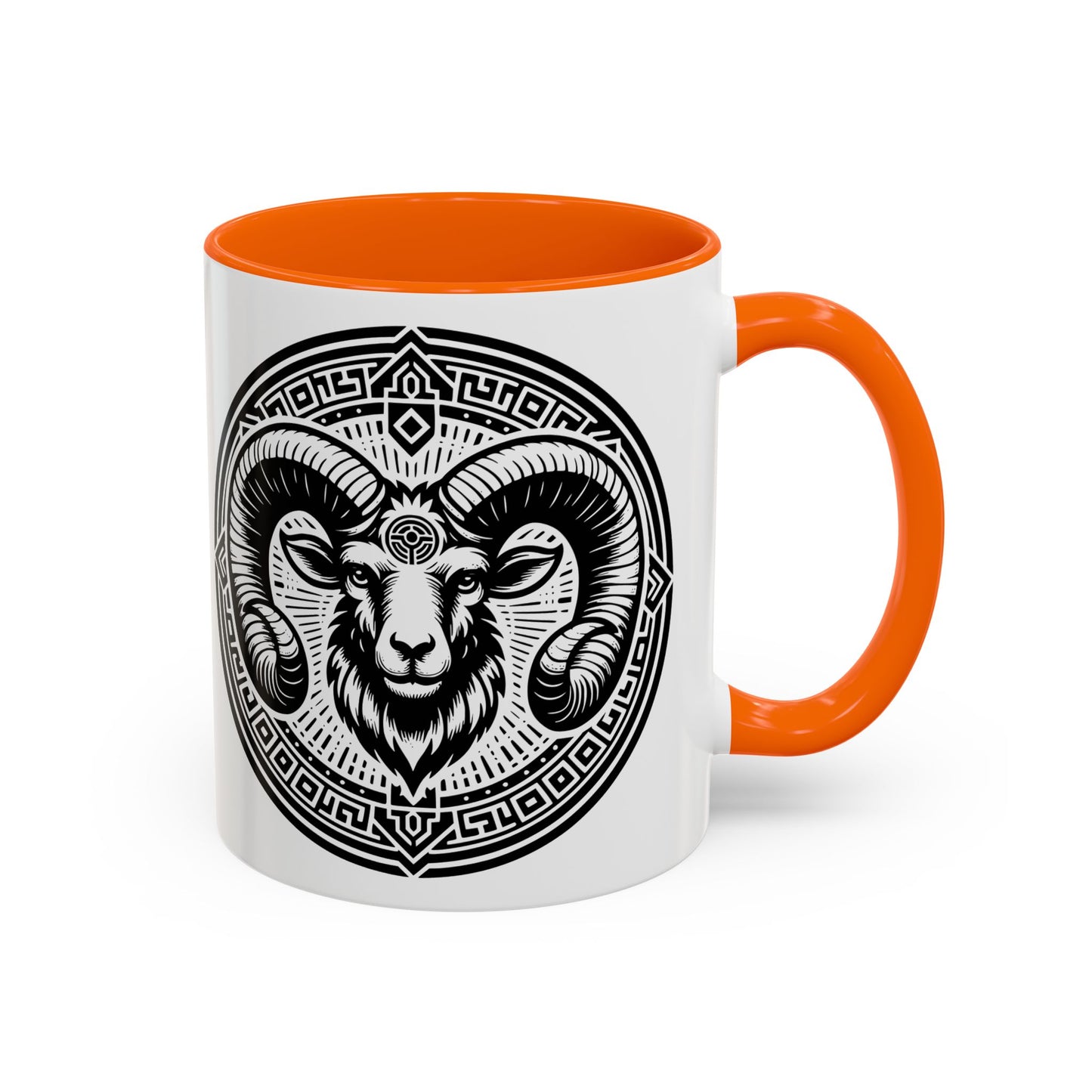 Bold Ram Accent Coffee Mug, Unique Gift for Animal Lovers, Perfect for Home, Office, Birthdays, or Holidays, 11/15oz