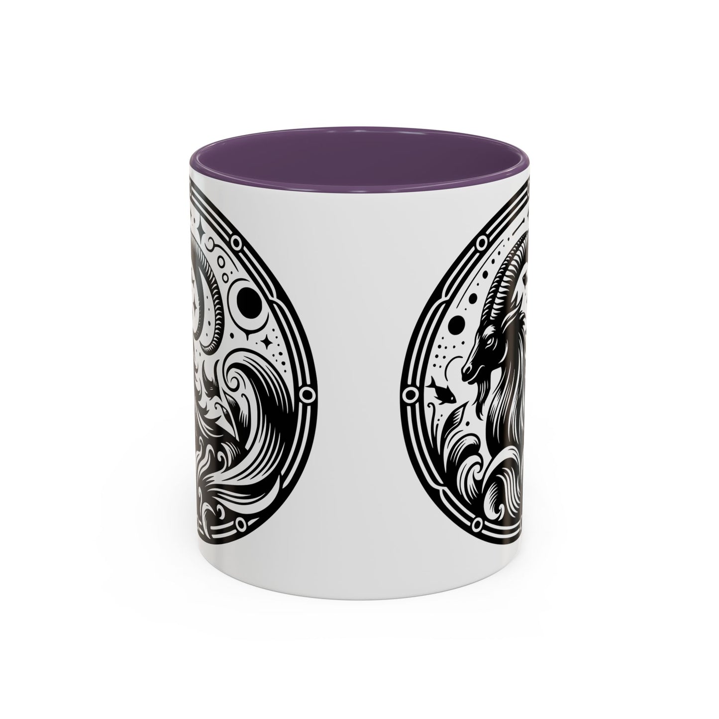 Astrological Black and White Accent Coffee Mug - Zodiac Sign, Horoscope Gift, Astrology Lovers, Unique Kitchen Decor, Cosmic Drinkware