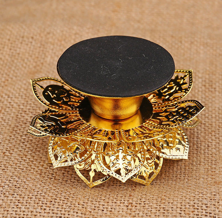 Household Alloy Candle Lamp Worship Lampstand Lamp Holder Lamp