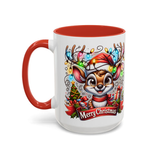 Tasse à café,  petit renne au nez rouge (11, 15oz)