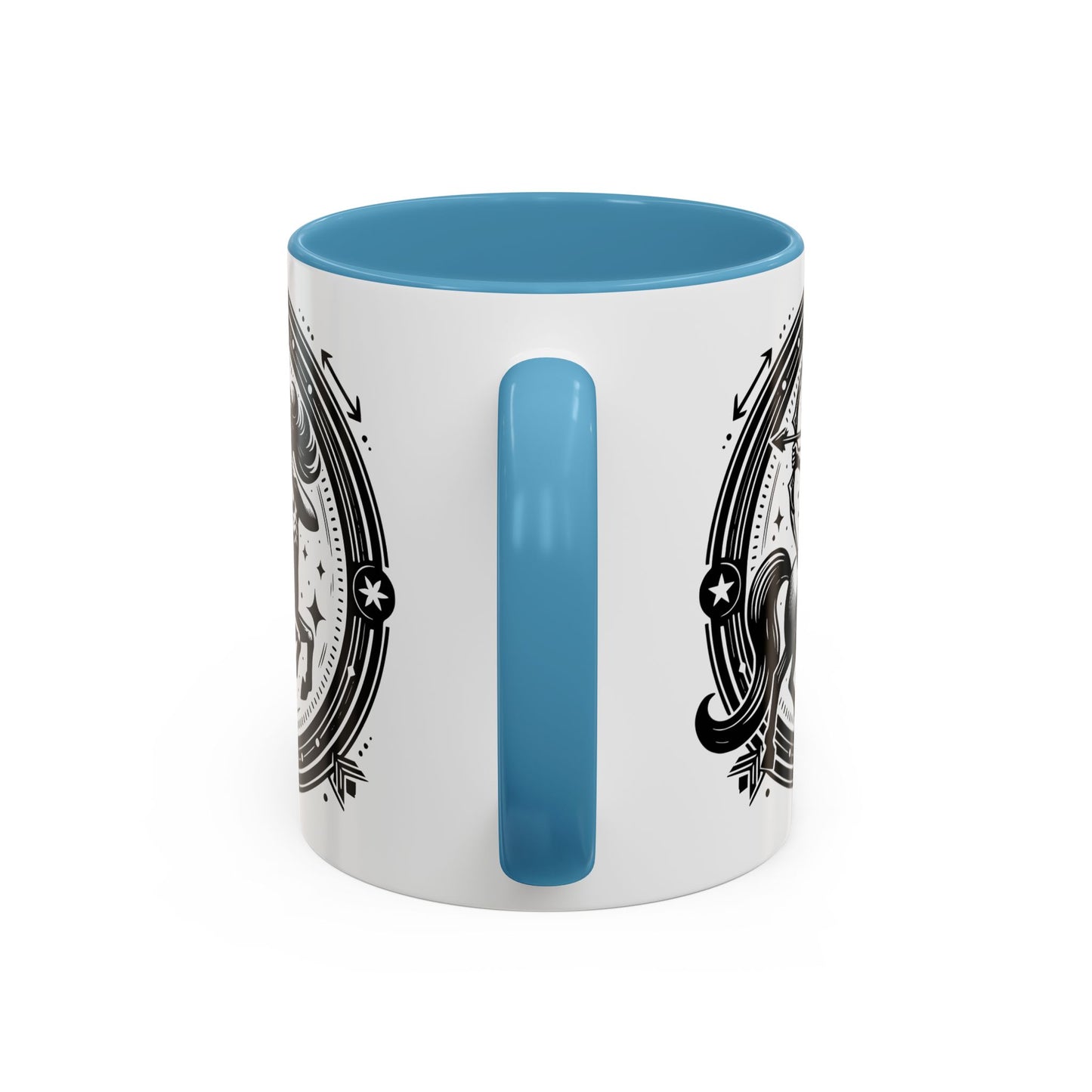 Zodiac Unicorn Coffee Mug, Astrology Gift, Horoscope Cup, Black Accents, Unique Unicorn Mug for Coffee Lovers