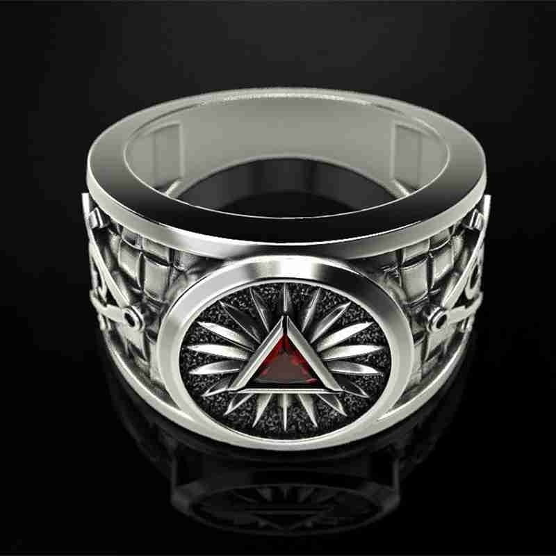 Men's Punk Mason Masonic Ring
