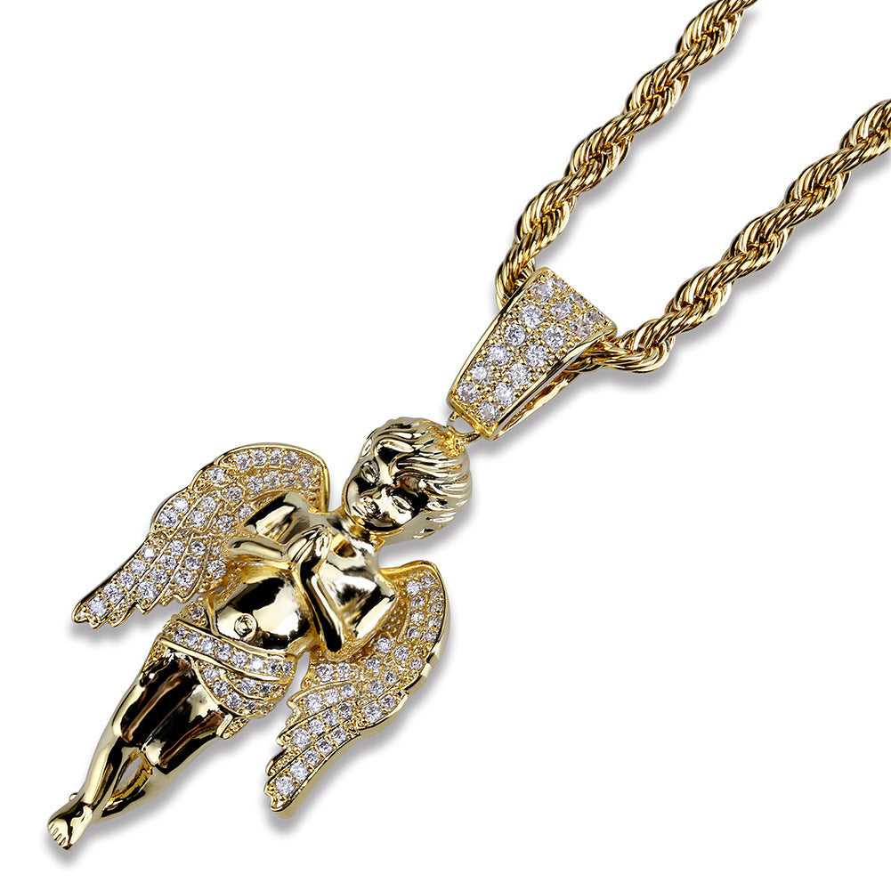 Europe And The United States Hot Selling Hands Together Angel Pendant