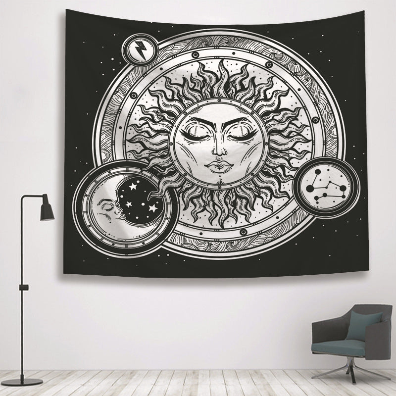 Divination Sorcière Main Maison Tapisserie