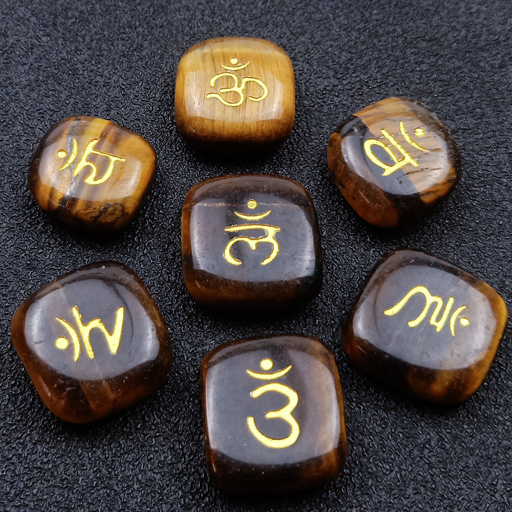 SEVEN CHAKRAS Chakra Symbol Mystic Stone Yoga
