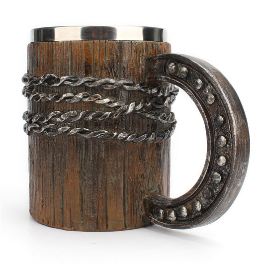 Nouvelle Creative Simulation Fer À Cheval Poignée Tasse De Résine En Acier Inoxydable Tendance Home Office Utilisation Quotidienne