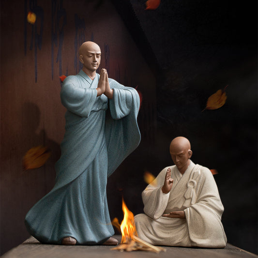 Purple Sand Zen Little Monk Tea Decoration