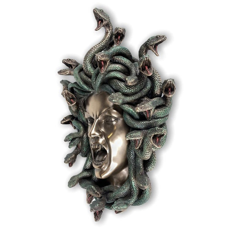 Medusa Mur Statue Mythologie Grecque Statue