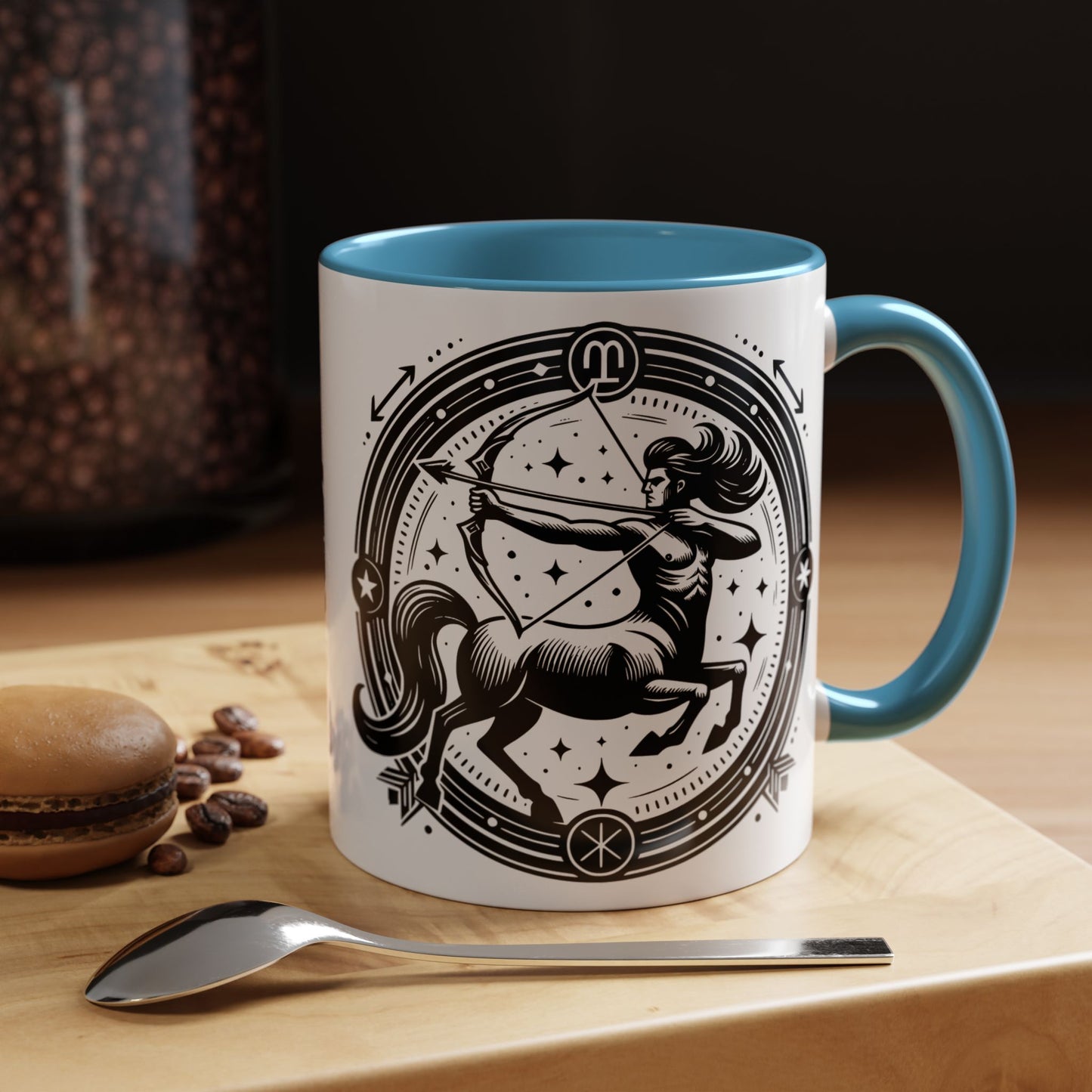 Zodiac Unicorn Coffee Mug, Astrology Gift, Horoscope Cup, Black Accents, Unique Unicorn Mug for Coffee Lovers