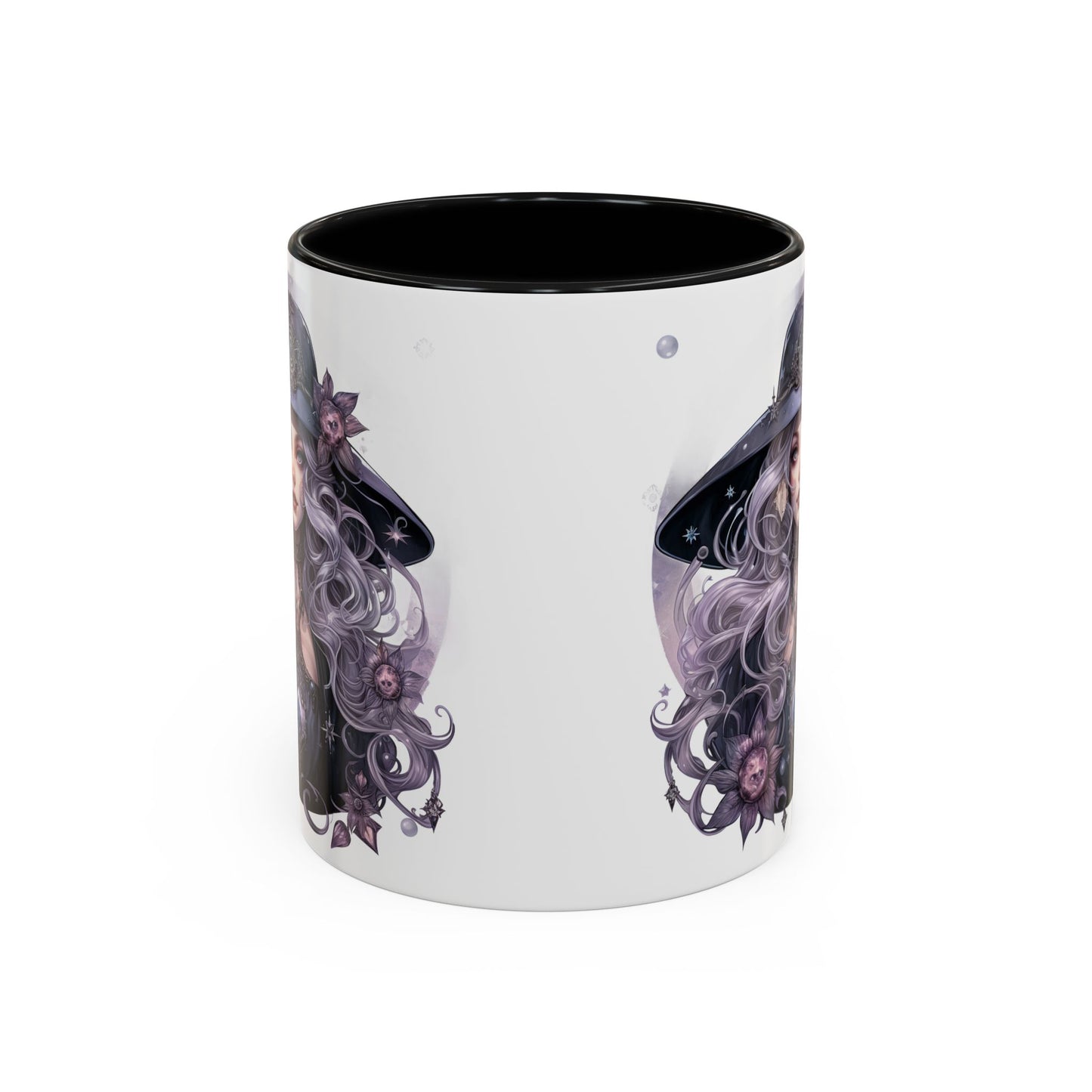 Mystical Witch Coffee Mug - Enchanting Floral Design, Black Accents, Perfect for Coffee Lovers, Gift for Witchcraft Enthusiasts, Ideal [...]