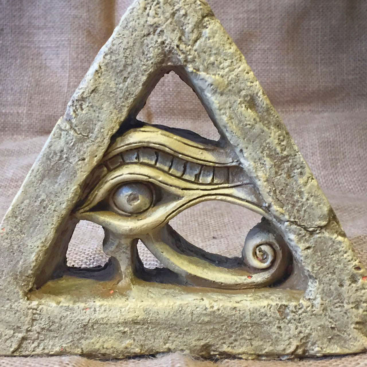 Égyptien oeil d'horus Figurine egypte Wedjat Statue Sculpture résine artisanat