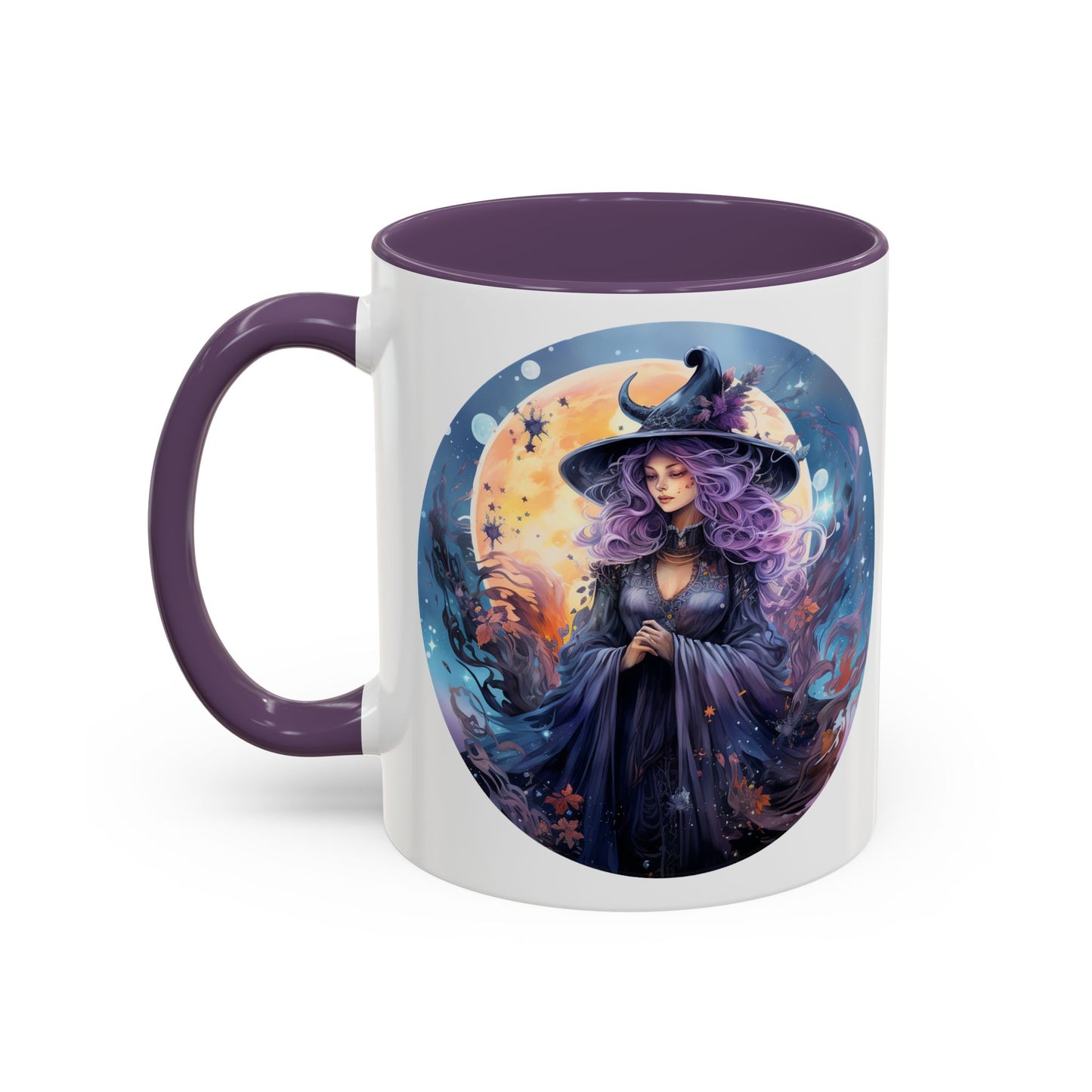 Mystical Witch Coffee Mug, Enchanted Mug, Cute Witch Gift, Magic Drinkware, Celestial Kitchen Decor, Unique Witchy Present
