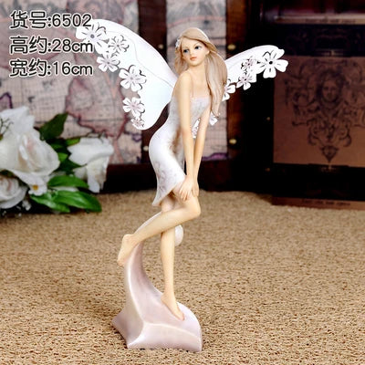 Ange ornements décorations de salon fée mignonne décor à la maison ange pour la décoration de la maison accessoires fée jardin Miniature