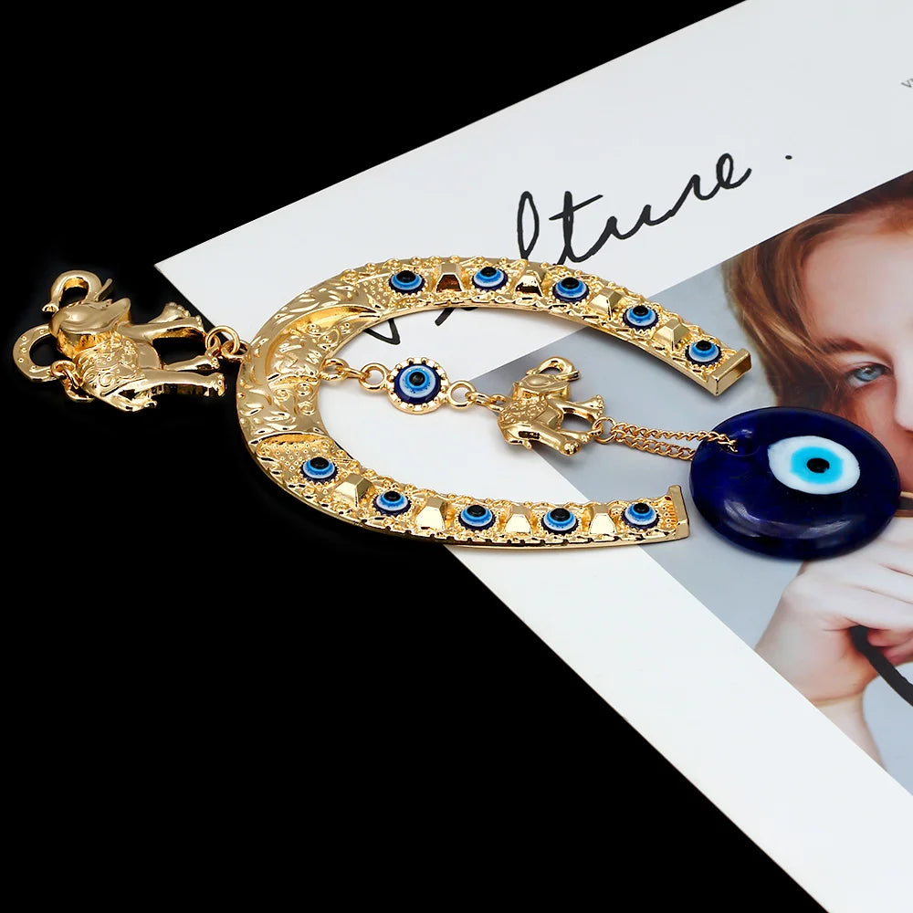 Lucky Eye Evil Eye, Islam Projecan, Lucky Gold Document, Elephant Keychain, Tentures murales pour la décoration
