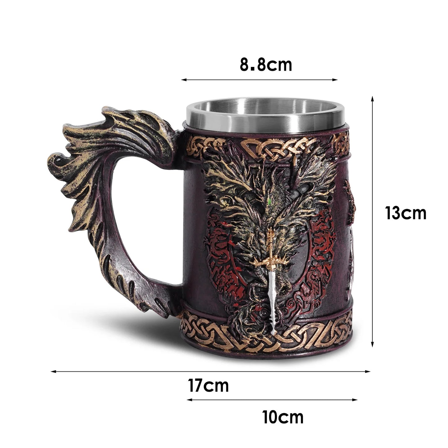 Trade Assurance Nordic Viking Loki Tankard Dragon Scandinavian Mug Nordic Thor Hammer Beer Bottle Mark Cup Opener
