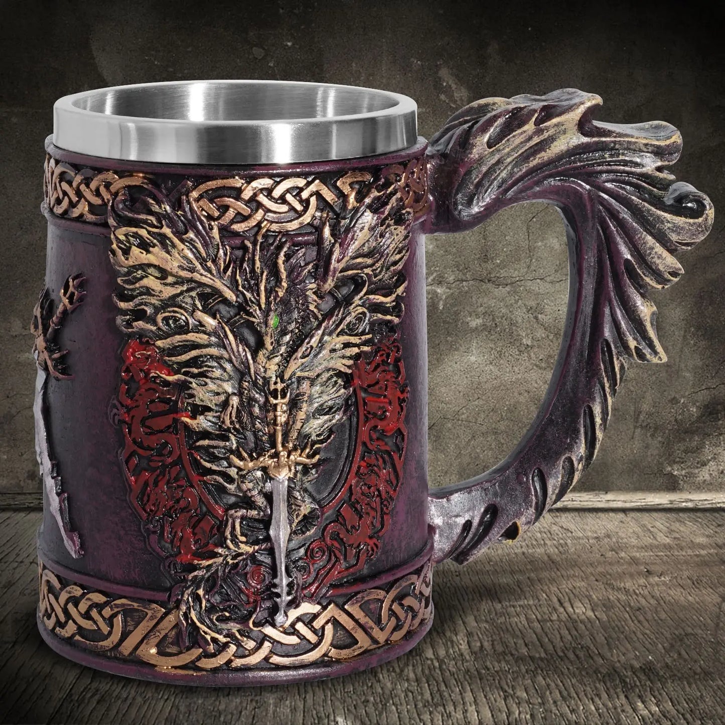 Trade Assurance Nordic Viking Loki Tankard Dragon Scandinavian Mug Nordic Thor Hammer Beer Bottle Mark Cup Opener