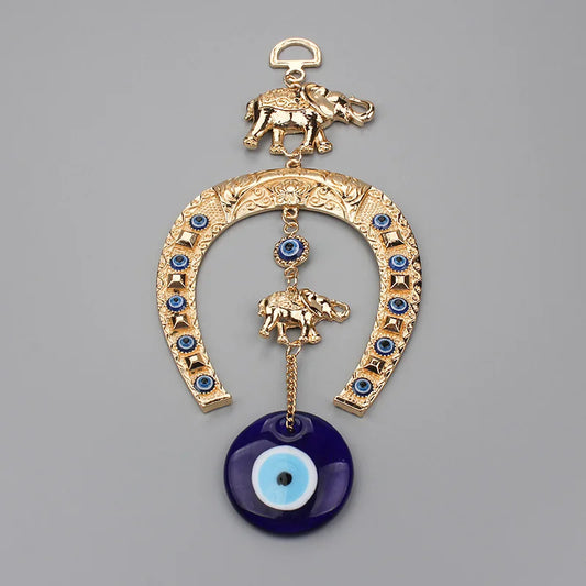 Lucky Eye Evil Eye, Islam Projecan, Lucky Gold Document, Elephant Keychain, Tentures murales pour la décoration