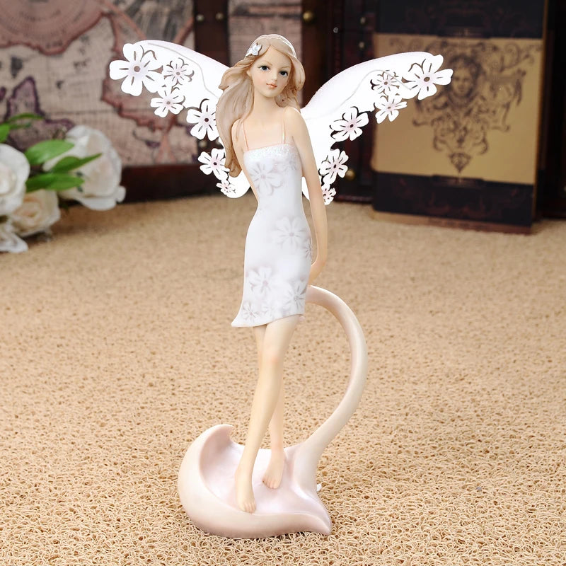 Ange ornements décorations de salon fée mignonne décor à la maison ange pour la décoration de la maison accessoires fée jardin Miniature