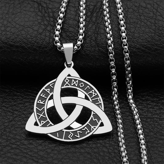 Viking Celtic Knot Stainless Steel Necklace For Men