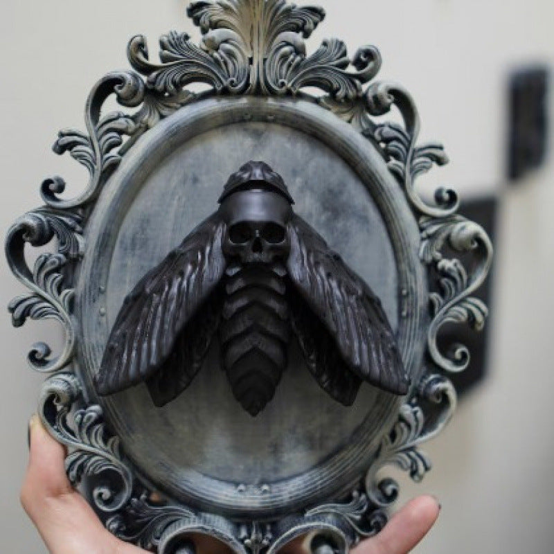 Halloween Popular Gothic Moth Frame Decorative Pendant