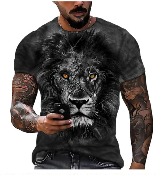 Men's Short-sleeved T-shirt Color Printed T-shirt Top