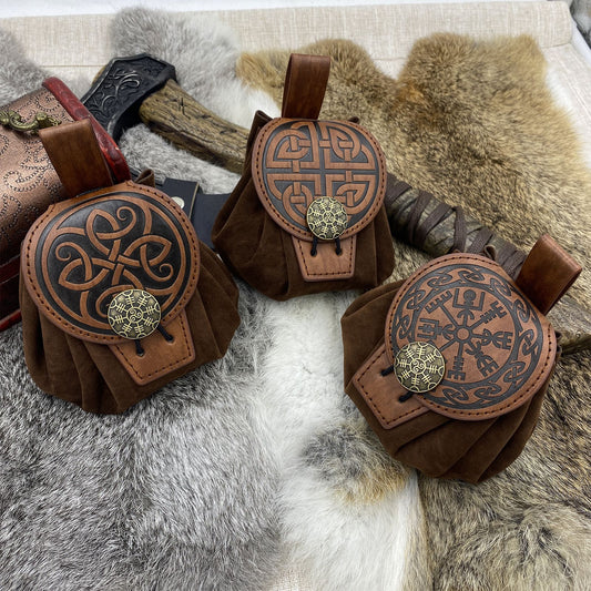 Medieval Disc Bag Viking Style Retro COSPLAY Props