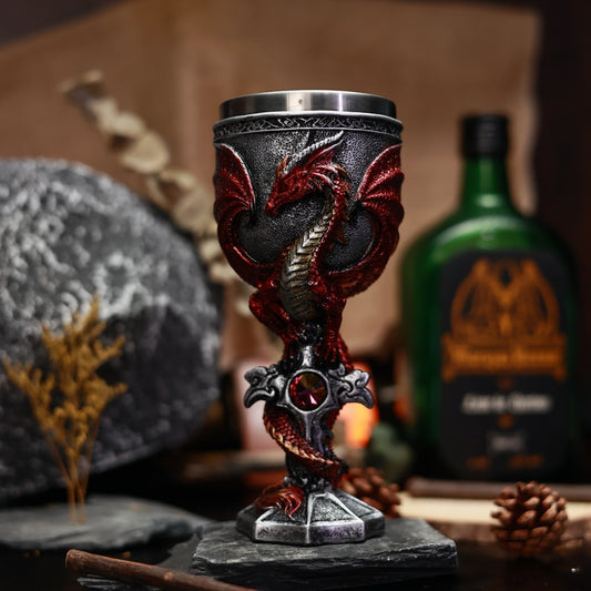 One Gargoyles Stainless Steel Wine Glass 3D Stereo
