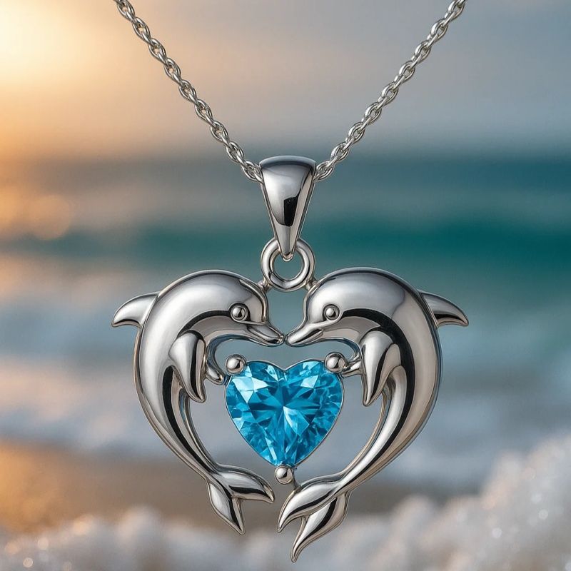 Women's Simple Temperamental Minority Design Ocean Pendant Necklace