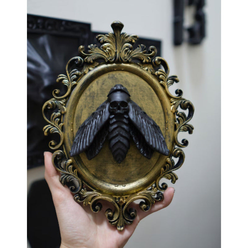 Halloween Popular Gothic Moth Frame Decorative Pendant