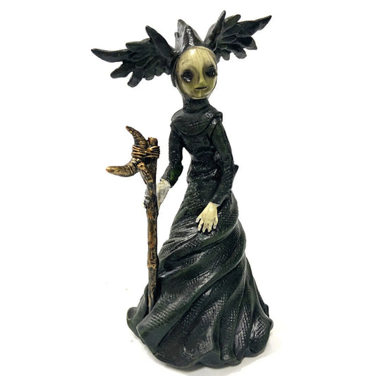Statue de Sorcière Nordique Minimaliste en Résine, Artisanat Fait à la Main, Ornements de Décoration de Maison, Sculpture de Bureau, Figurine, Cadeaux