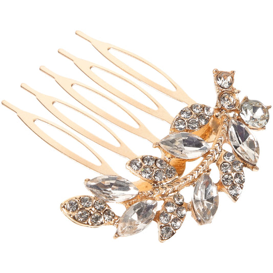 Peigne à Cheveux de Mariée en Strass – Accessoire Latéral Élégant pour Coiffure Nuptiale