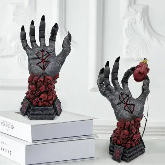 Statues gothiques à main de sorcière ou accessoire, ornement créatif en résine, clés murales esthétiques, support suspendu, cintres de sac, décoration murale pour la maison