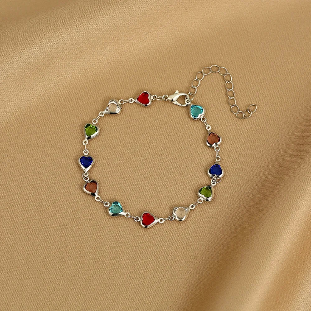 MEDFOLY Bracelet marguerite coloré mignon pour femmes bracelets délicats créatifs hypoallergéniques avec chaîne réglable bijoux délicats