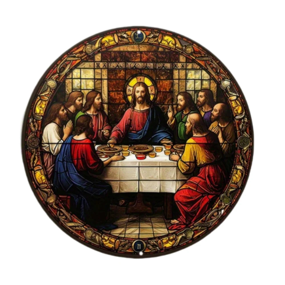 Attrape-soleil de Jésus religieux en acrylique Art déco, plaque murale polyvalente, panneau décoratif pour la maison et le jardin