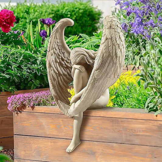 Sculpture créative décoration rédemption ange Statue bijoux rédemption Statuette religieux jardin décoration de la maison