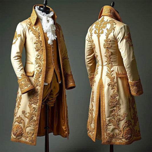 1770's hommes britannique victorien luxe Royal Court Costume Rococo Baroque Costume historique français aristocratique Gentleman smoking balle