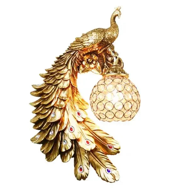 Lampe Murale Paon localité Rétro, pour Salon, Chambre à Coucher, Panneau de Sauna, Restaurant, Bar, Lumières Décoratives, Ampoule Non Incluse