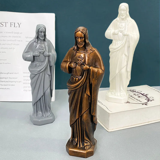 Joseph Christ le rédempteur Statue jésus Figurine résine Christ Figure chrétien catholique décoration religieuse maison bureau artisanat