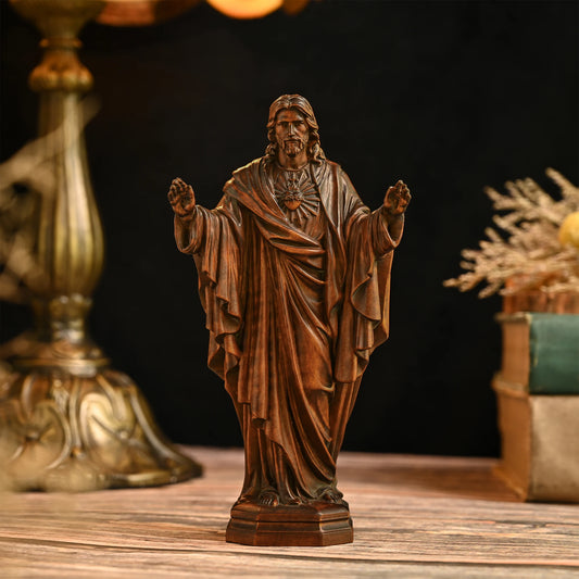 Statue artisanale YS, ornements, accessoires de bureau, décorations transfrontalières créatives, sculpture sur bois massif faite à la main