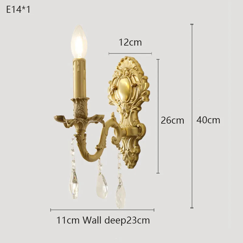 Applique Murale, lampe Bougie Rétro – Élégance Américaine et Éclairage Français pour Intérieurs Luxueux