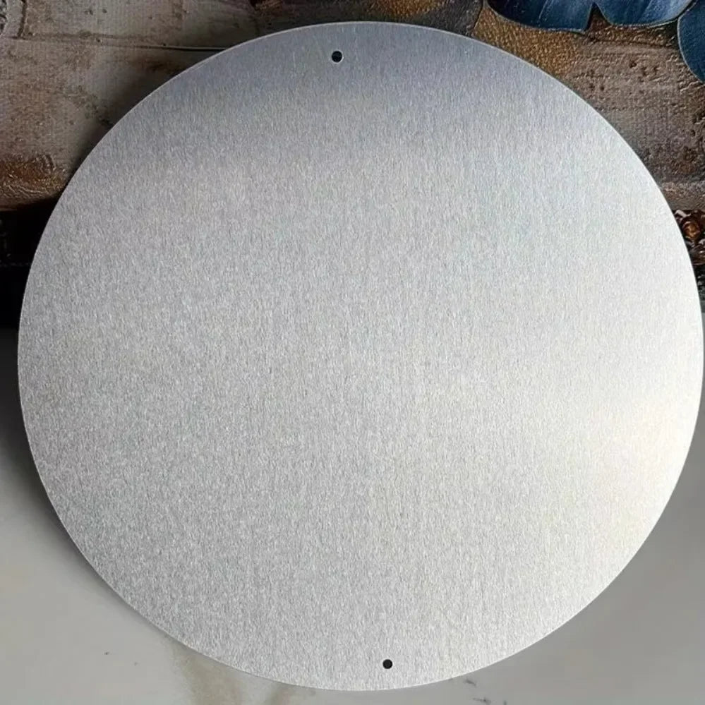 Panneau mural en métal aluminium soleil et lune, Plaque ronde rétro pour la maison, décor de cuisine café, Art mural résistant aux intempéries