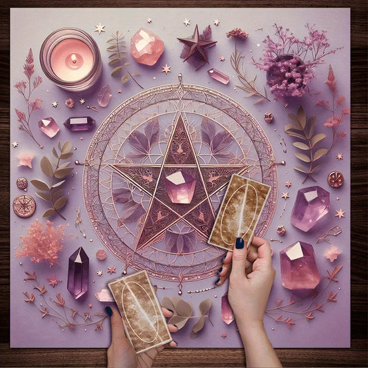 VIKAMA – nappe à nœud magique, Totem pentagramme, imperméable, cérémonie de Tarot, méditation, décoration de Style bohème